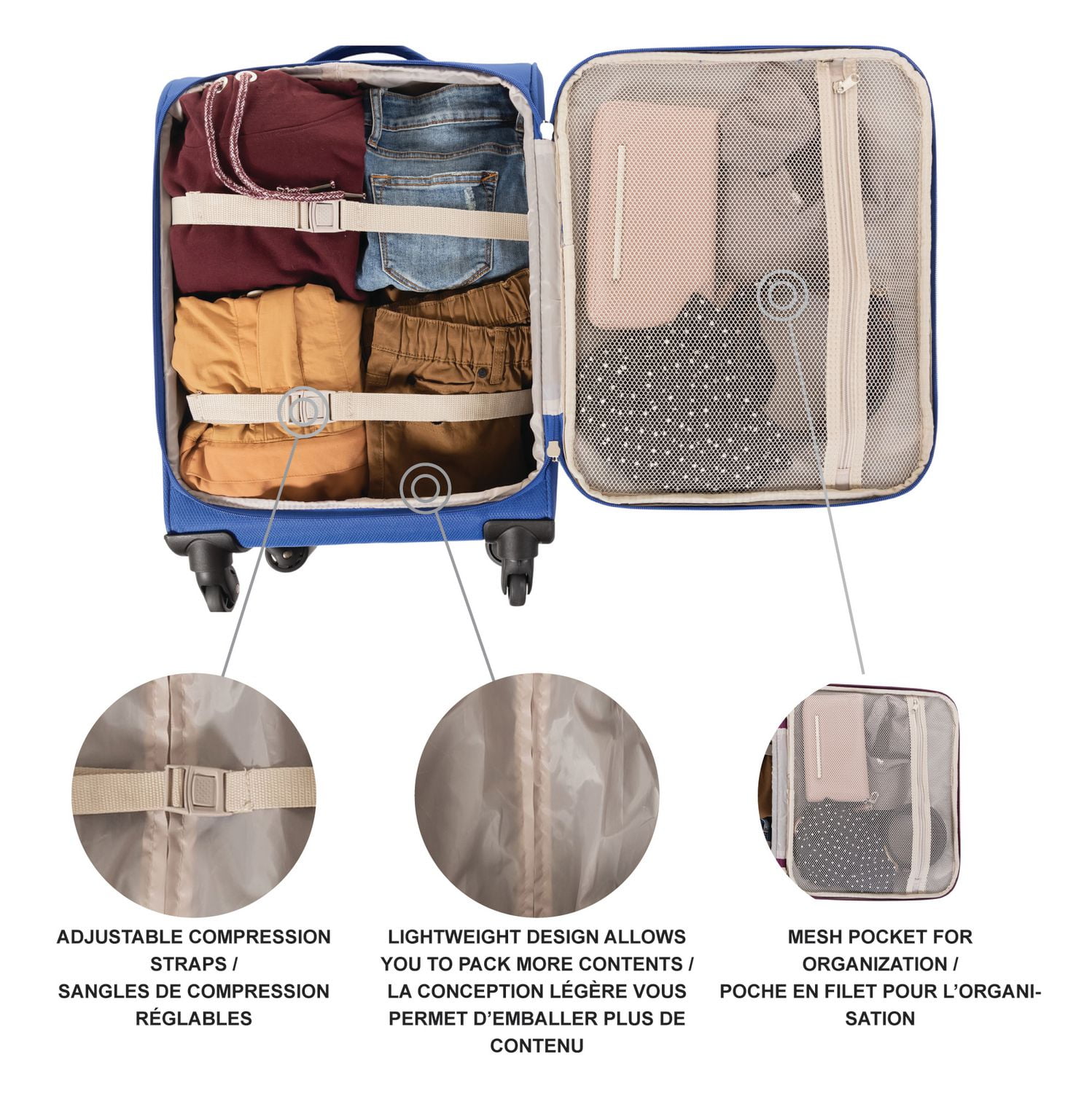 Ensemble de 2 valises souples JetStream®