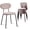 Khaki, variant on Stackable Dining Chairs Set of 4, Small Modern Kitchen Chair With Solid Wood Back, Space Saving Fabric Chairs For Apartment, Living Room, Bedroom, Green