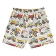 thumbnail image 2 of joogoo Boys Swim Trunks Cartoon Engineering Truck Vehicle Beach Board Shorts Drawstring Swimsuit S, 2 of 6