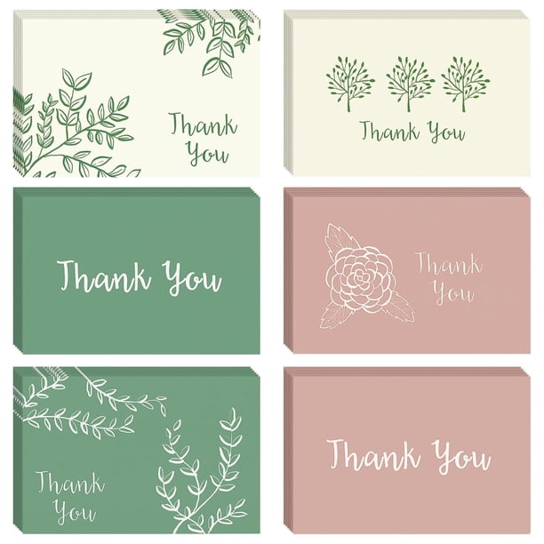 Set de Tarjetas de Agradecimiento BEST PAPER GREETINGS 48 con Sobres