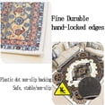 thumbnail image 3 of Large Boho Area Rug,Hallway Runner Rug,Crystal Velvet Large Non Slip Rugs,Soft Vintage Floor Carpet,Low Pile Thin Floral Rug,for Indoor Living Room Office Farmhouse(Size:47 * 71in/4 * 5.9ft,Color:S), 3 of 7