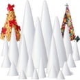 thumbnail image 2 of QJUHUNG 12pcs White Polystyrene Foam Cones  for DIY Crafts  Christmas Tree Making  Table Centerpieces & Arts and Crafts Projects, 2 of 6