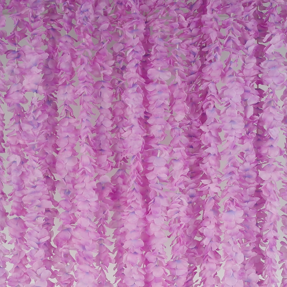 Willstar 20pcs 3.3FT Artificial Silk Wisteria Flowers Hanging Rattan