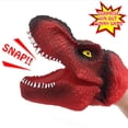 thumbnail image 1 of Animales dinosaurios marioneta de mano cabeza de tiranosaurio rojo para trucos de broma Prop perfke Tyrannosaurus Hand Puppet, 1 of 9
