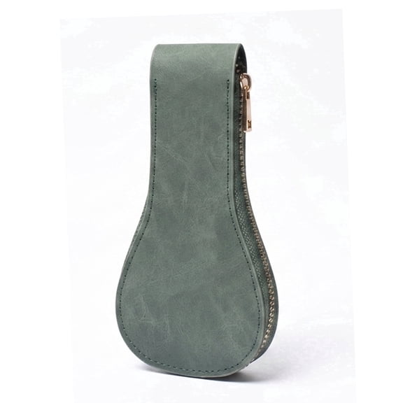 YJSStriving Single PU Leather Watch Travel Pouch Case with Microfiber Lining and Zipper