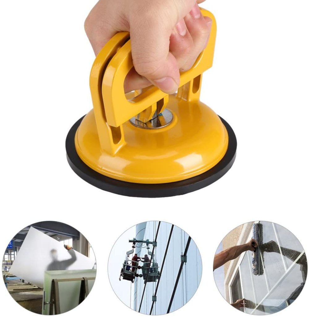 Zetiling Dent Puller Remover,1Pcs Heavy Duty Aluminium Alloy Suction Cup Single Plate Professional Glass Lifter Gripper Mover Dent Repair Puller Pad 
