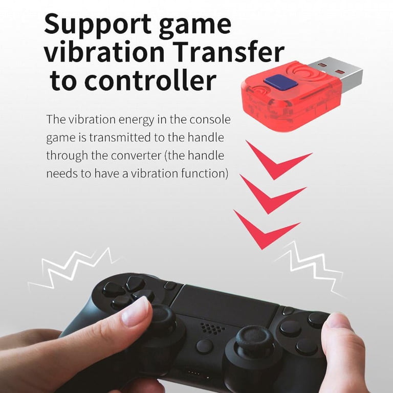 Wireless Controller Adapter for PS4/PS5/Switch/Xbox One X/S/PC