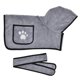 thumbnail image 5 of Albornoz de microfibra para perros: albornoz absorbente para perros para secarse después de nadar, bañarse o bajo la lluvia (M-Gris) ER, 5 of 5