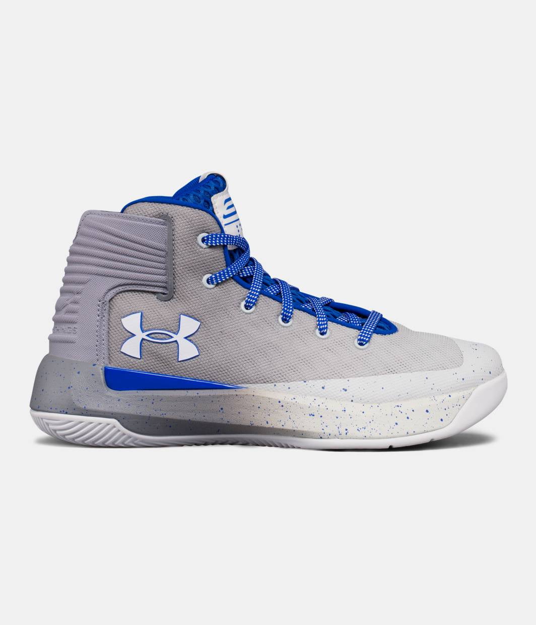 UNDER ARMOUR CURRY 3 Toddler Boys Basketball Shoes White/Blue Size 11 