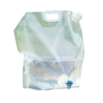 5L Collapsible Emergency Water Jug Container Bag, Freezable, BPA Free Plastic Water Carrier Tank, Outdoor Folding Water Bag for Sport Camping Riding Mountaineer Backoacking, Food Grade