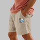 thumbnail image 4 of Pantalones Cortos para Hombre Cintura Elástica con Bolsillos Color Sólido Casual Cordón Suelto Pantalones Cortos de Ejercicio, 4 of 4