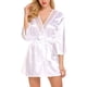 thumbnail image 4 of Sexy camisón mujeres niñas encaje albornoz camisón ropa de dormir vestido, blanco, l Yuarrent AP001162-03B, 4 of 7