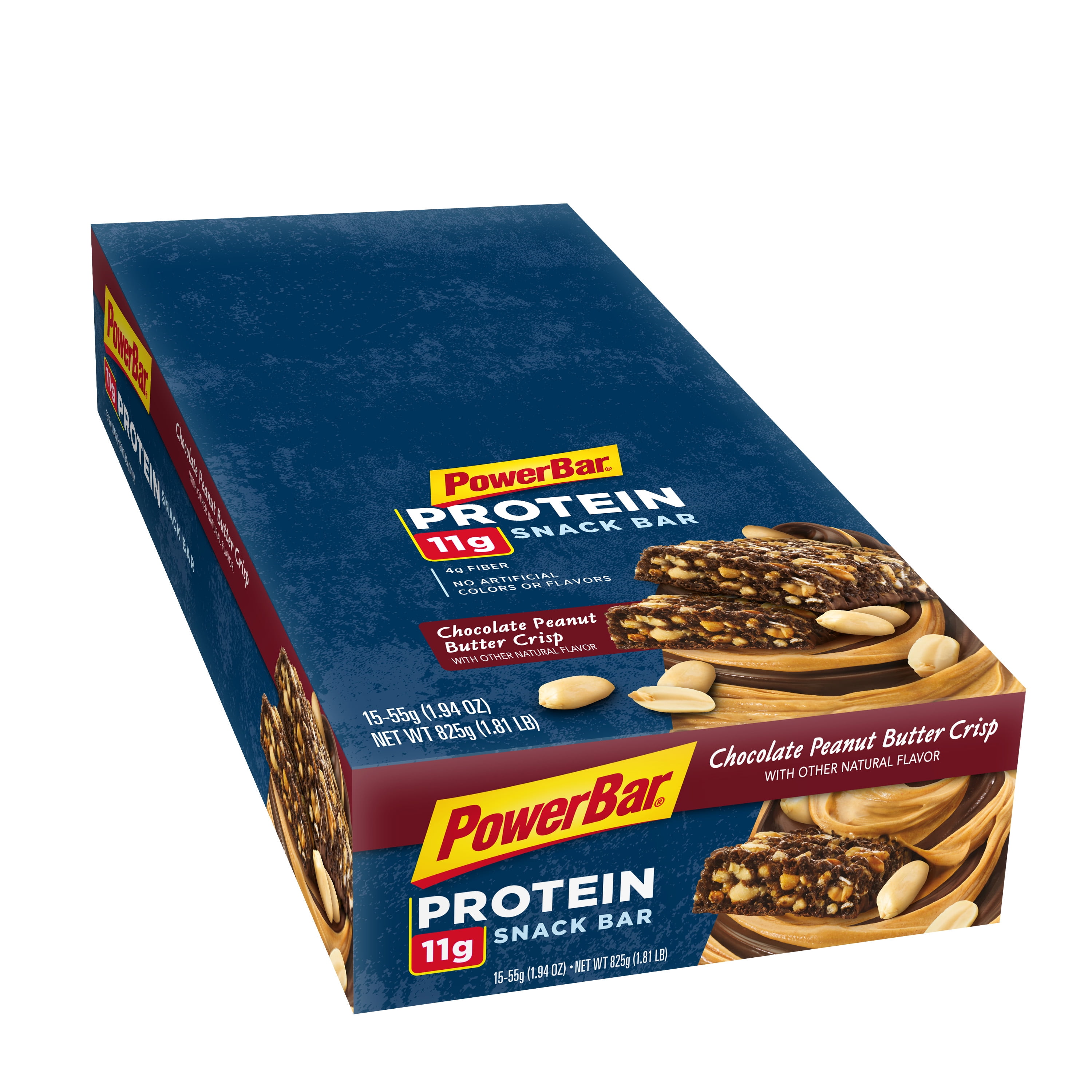 PowerBar Snack Bar, Chocolate Peanut Butter Crisp, 1.94 Oz Bar, (15