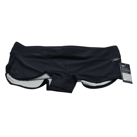 Speedo Women's Swimsuit Bottom Boyshort Length Black XL