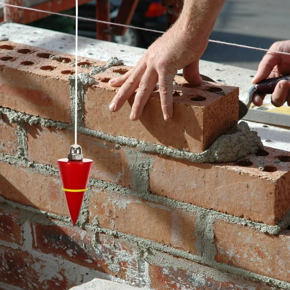 Worgeous Construction Vertical Measuring Weight with Line Plumb Ball Steel Vertical Structure Checking 1Pcs