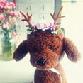 thumbnail image 3 of OULII Reindeer Dog Costume Multi Pet Headwear for Photo Shoot Events 1Pcs, 3 of 6