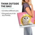 thumbnail image 2 of Balery A Funny Cat Bolsa Tote Estilo Estético con Cremalleras, Bolsa de Hombro, Bolsa de Compras Grande y Plegable, 2 of 8