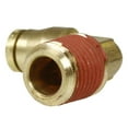 thumbnail image 2 of 2 Pack 1/4" x 1/4" Push-In x Male NPTF Fixed Elbow Brass Quick Connect Fitting, 2 of 3