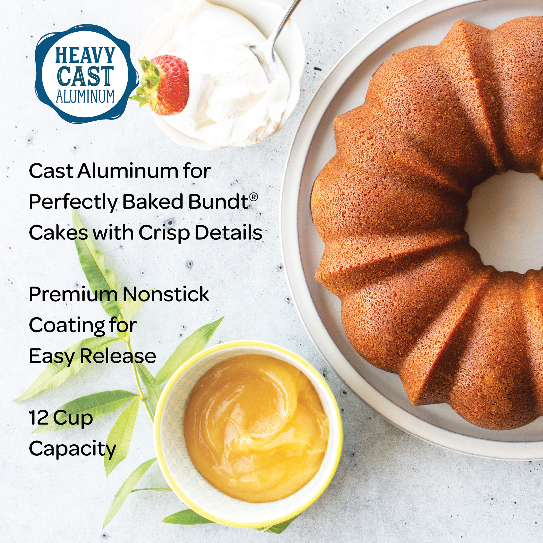 Nordic Ware Procast 12-Cup Nonstick Bundt Cake Pan photo 2