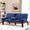 Navy Blue01, variant on Gewnee 65''Futon Sofa Bed,3-Position Adjustable Folding Multi-Functional Sleeper Sofa with Cup Holder,Suitable for Living Room,Office and Guest Room.(Black)