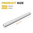 thumbnail image 2 of Uxcell 1 Set 6D Carbon Fiber Vinyl Wrap 19.7" x 5ft Self-Adhesive with Scraper, Silver, 2 of 7