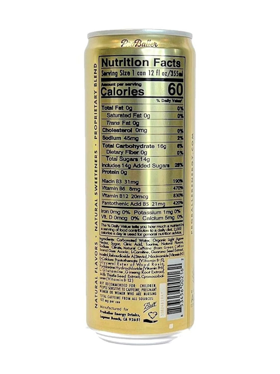 ProBaller Ultra Premium Energy Drink - Original Classic