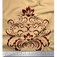 thumbnail image 1 of Soimoi Velvet Fabric Ogee Damask Printed Craft Fabric by the Yard 58 Inch Wide, 1 of 1