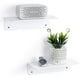 thumbnail image 5 of Naiovety Soporte para altavoz de 2 piezas, Material acrílico, práctico soporte de suspensión de pared multifuncional para cámara para casa, blanco, 5 of 6