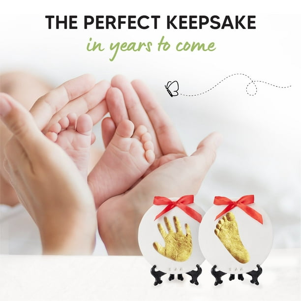 KeaBabies Personnalisé Kit d'empreintes de mains et pieds - Décor