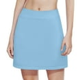 thumbnail image 6 of JURANMO Girls Active Skorts High Waist Athletic Sports Mini Skirts Lightweight Golf Tennis Skirt Built in Shorts Kids Clothes Sky Blue 6 Years, 6 of 7