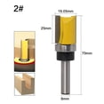 thumbnail image 3 of Juego de brocas para enrutador con patrón de acabado, fresa para carpintería, vástago, juego de brocas para corte al ras, 3 of 5