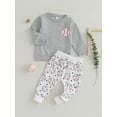 thumbnail image 4 of xiaxaixu Tenues d'Automne pour Garçons Imprimé Baseball Col Rond Manches Longues Chandails en Molleton et Pantalons Longs Taille Élastique Ensemble 2 Pcs, 4 of 9