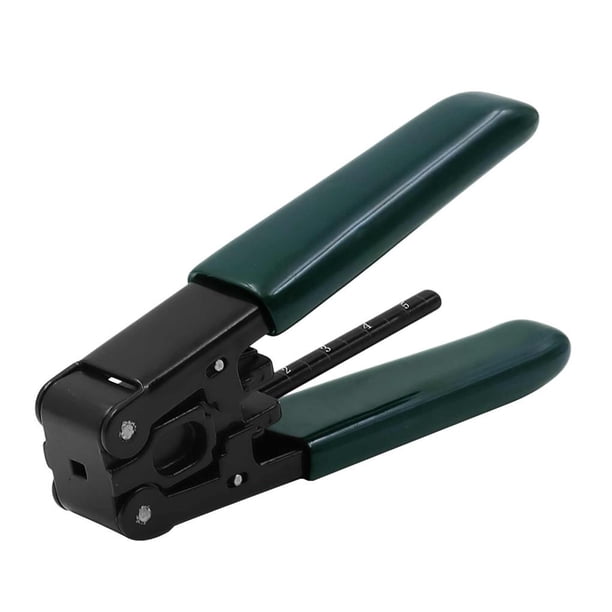 Pelacables Longitudinales Cortador De Cable De Fibra Óptica Antideslizante Portátil Alicates Pelacables De Acero Al Carbono Con Mango De Goma Herramienta De Pelado De Fibra Óptica Portátil Vogacara TO003065-00