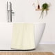 thumbnail image 5 of Juego de 2 toallas de baño de algodón tejido, suaves, de secado rápido, altamente absorbentes para uso diario, beige 28' x 56', 5 of 7
