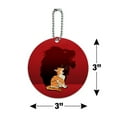 thumbnail image 6 of Little Kitten Lion Roar Round Luggage ID Tag Card Suitcase Carry-On, 6 of 7