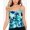 Multicolor, variant on SWIM SOLUTIONS Women's Tropical Print Full Tankini Swimsuit Top, MULTI COLOR, 8 New with box/tags