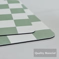 thumbnail image 6 of Checkered Dish Drying Mat for Kitchen Counter, Coffee Bar Station Accessories, Retro Cute Aesthetic Absorbent Coffee Mat Kitchen Drying Mat Easy Clean, Sage Green 12" x 19", 6 of 7