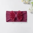 thumbnail image 2 of Krdevn Baby Bow Headband - Soft Elastic Hair Band with Mesh Bow for and Toddlers,0-36 Months, 2 of 3