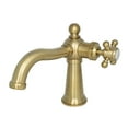 thumbnail image 3 of Kingston Brass Nautical Single-Handle Bathroom Faucet with Push Pop-Up Brushed Nickel Brushed, 3 of 5