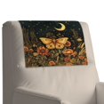 thumbnail image 7 of TSOVTHRID Butterfly Moon Floral Print Headrest Cover for Recliner Chair, PU Leather Lazy Boy Recliner Headrest Cover, Furniture Head Rest Protector for Sofa, 17x27in, 2 Pieces, 7 of 7