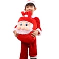 thumbnail image 5 of Disfraz de Navidad para niños y niñas de 2, 4, 6, 8 y 10 años, vestido rojo de Papá Noel con capa, ropa de cosplay para niños, ropa para niñas, 5 of 5