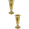 thumbnail image 6 of FUEENIRVA Vintage Iron Urn Vase, Golden Flower Holder for Home and Office Decor 2Pcs, 6 of 8