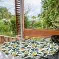 thumbnail image 2 of Ambesonne Lemon Fitted Round Tablecloth, Citrus Branches Tree Summer, 36"- 40" Diameter, Cream Teal Marigold, 2 of 5