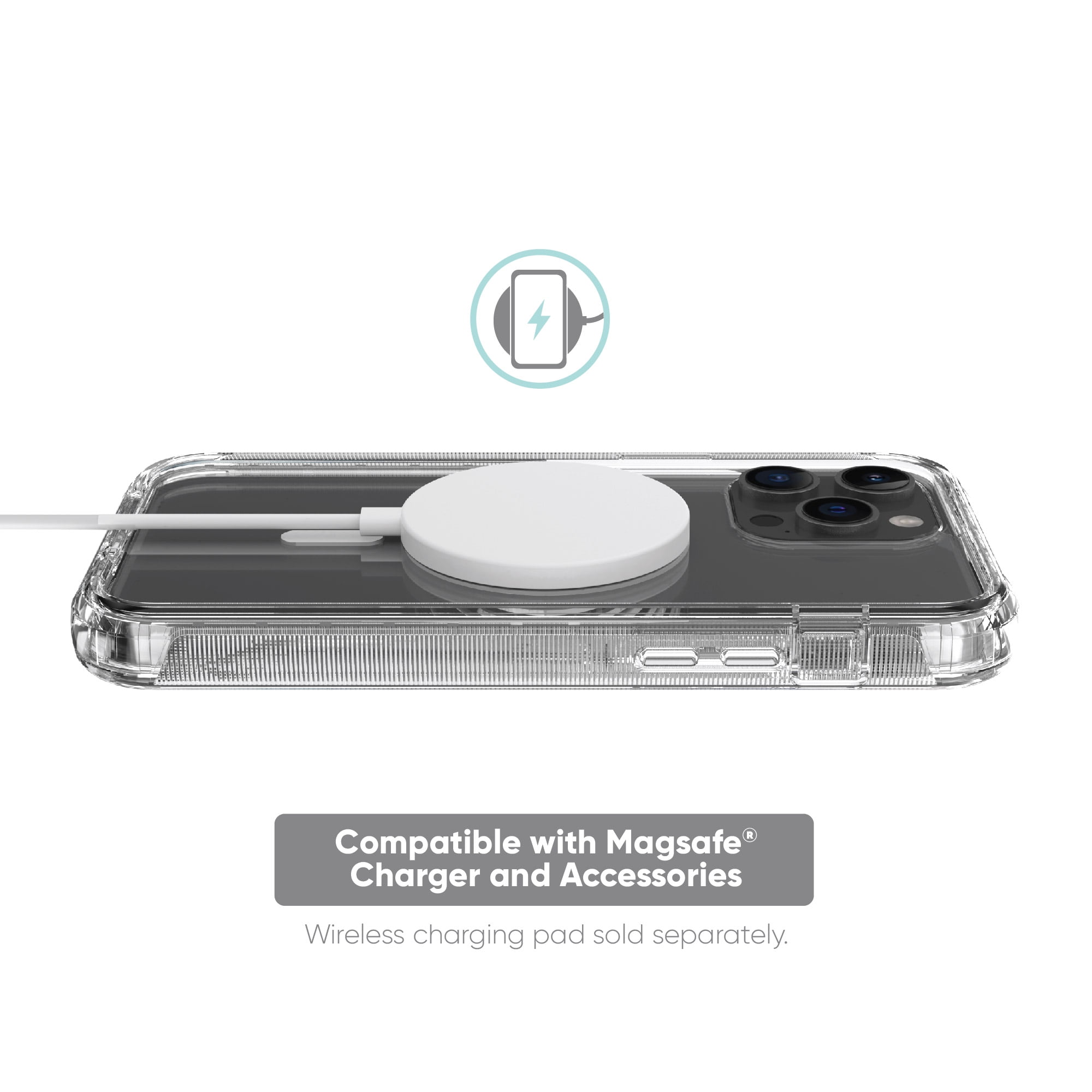 Buy onn. MagSafe Compatible Rugged Case for iPhone 14 Pro Max - Clear ...