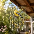 thumbnail image 3 of Graceful Hummingbird Wind Chime Goldfinch Bird Acrylic Wind Chime Suncatcher with Crystal Beads, Metal Hanging Decor for Garden Patio Window Indoor Outdoor Gift, 3 of 6