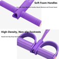 thumbnail image 2 of 4-Tube Resistance Band with Foot Pedal & Handles, Multifunctional Fitness Trainer for Abs, Waist, Arms & Legs, Portable Home Gym Equipment for Women, 2 of 7