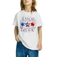 thumbnail image 5 of CFLVAEK Kids 4th of July Patriotic Shirts Funny Stars Stripes Graphic Tees Loose Fit Crewneck Short Sleeve Cotton T Shirts Indenpendence Day Tshirts 9 Years, 5 of 7