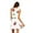 White, variant on IROINNID Women's Sleeveless Prints Sundress Fashion Casual Summer Loose Dress Round Neckline Short Dress