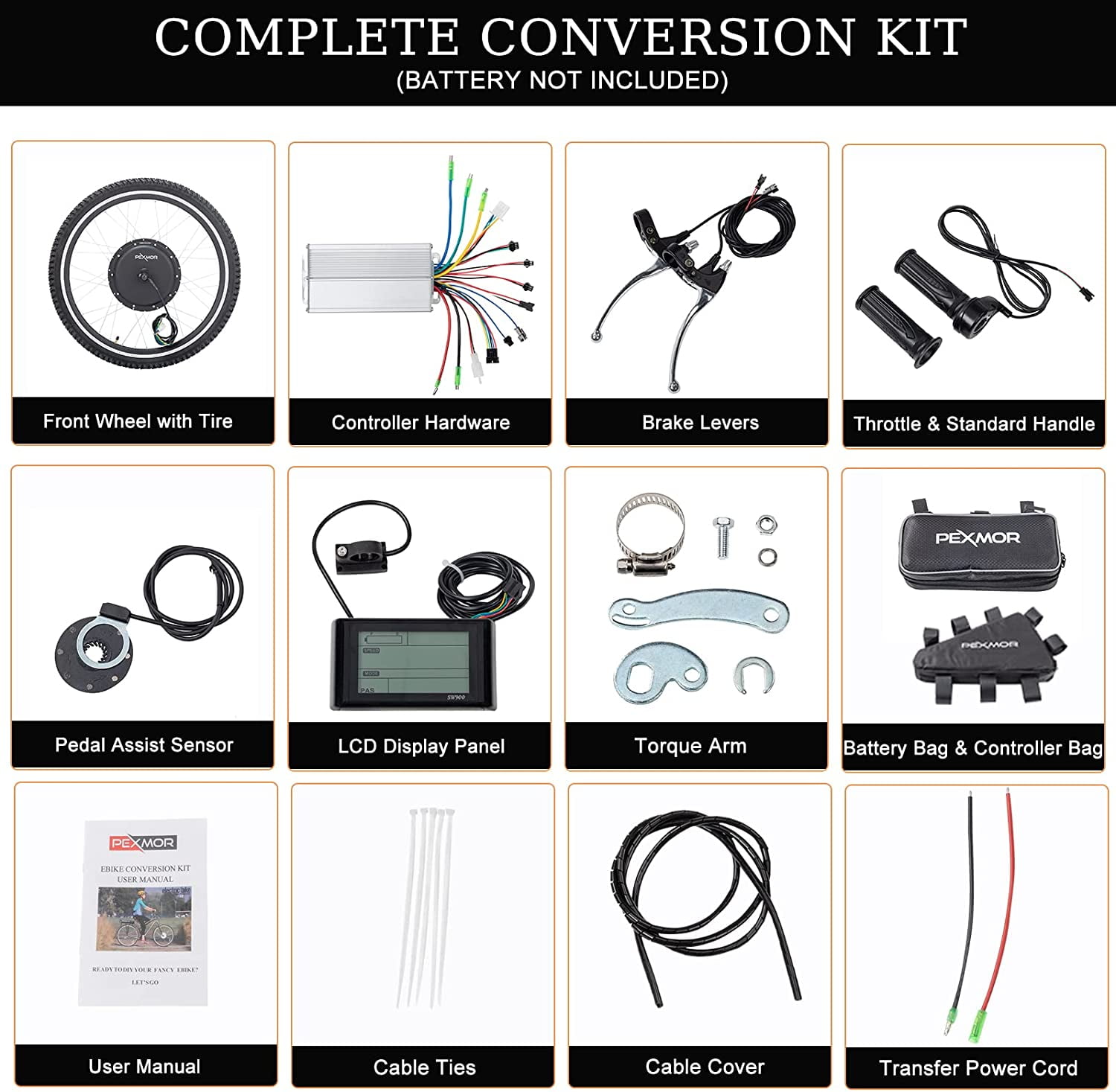 PEXMOR 26" Electric Bicycle Conversion Kit