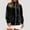 Black, variant on Womens Velour Sweatshirt Velvet Hooded Blouses Tops Velvet Zip Up Long Sleeve Oversized Stand Y2K Tops Jackets Fashion Clothes